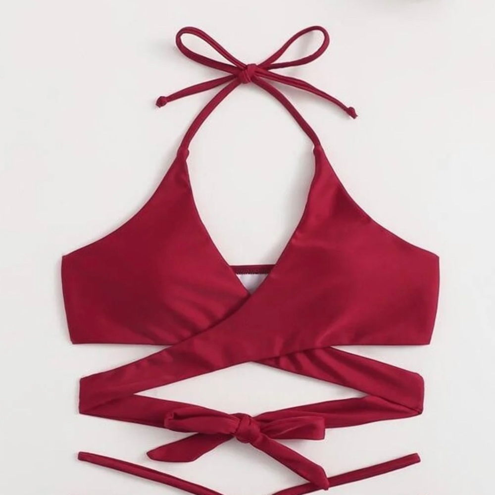 red cross swimsuit bikini